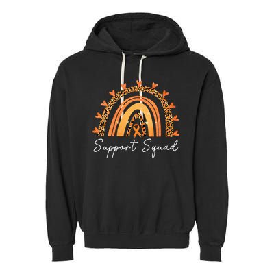Support Squad Multiple Sclerosis Awareness Survivor Garment-Dyed Fleece Hoodie