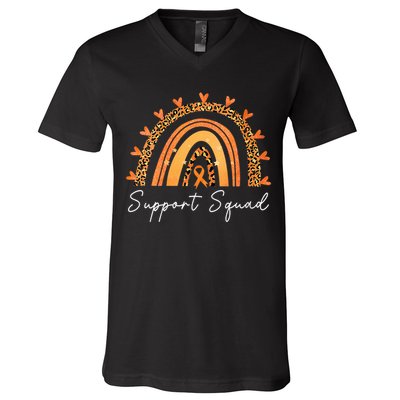 Support Squad Multiple Sclerosis Awareness Survivor V-Neck T-Shirt