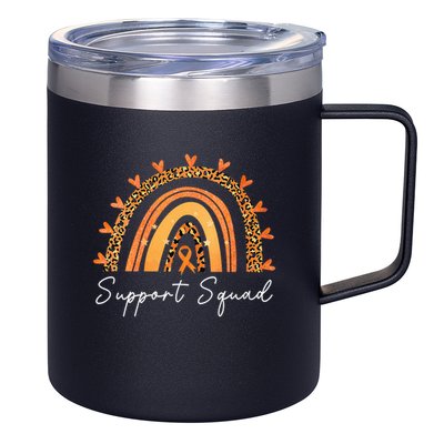 Support Squad Multiple Sclerosis Awareness Survivor 12oz Stainless Steel Coffee Mug