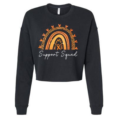 Support Squad Multiple Sclerosis Awareness Survivor Cropped Pullover Crew