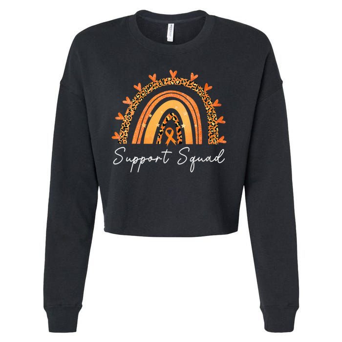 Support Squad Multiple Sclerosis Awareness Survivor Cropped Pullover Crew