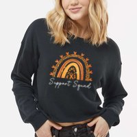 Support Squad Multiple Sclerosis Awareness Survivor Cropped Pullover Crew