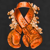 Support Squad Multiple Sclerosis Awareness Garment-Dyed Fleece Hoodie