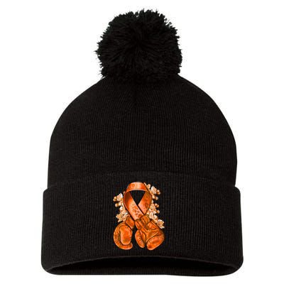 Support Squad Multiple Sclerosis Awareness Pom Pom 12in Knit Beanie