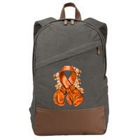 Support Squad Multiple Sclerosis Awareness Cotton Canvas Backpack