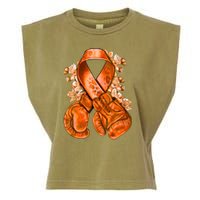 Support Squad Multiple Sclerosis Awareness Garment-Dyed Women's Muscle Tee