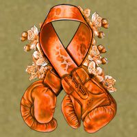 Support Squad Multiple Sclerosis Awareness Garment-Dyed Women's Muscle Tee