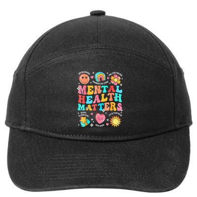 Support Squad Mental Health Awareness Lime Green 7-Panel Snapback Hat