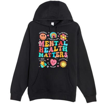Support Squad Mental Health Awareness Lime Green Premium Pullover Hoodie