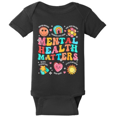 Support Squad Mental Health Awareness Lime Green Baby Bodysuit