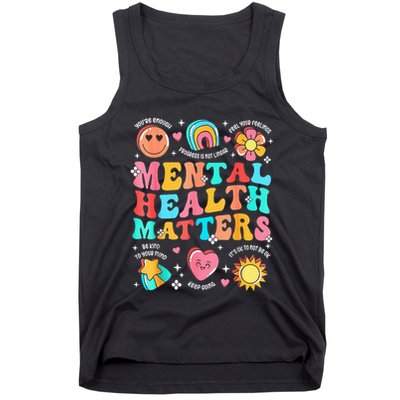 Support Squad Mental Health Awareness Lime Green Tank Top