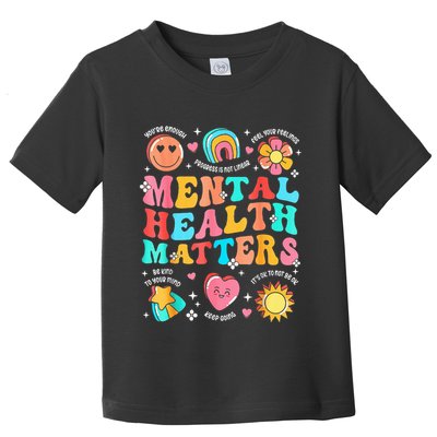 Support Squad Mental Health Awareness Lime Green Toddler T-Shirt