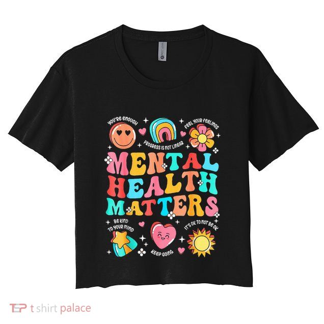 Support Squad Mental Health Awareness Lime Green Crop Top
