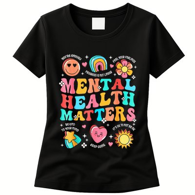 Support Squad Mental Health Awareness Lime Green Womens T-Shirt