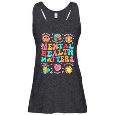 Support Squad Mental Health Awareness Lime Green Ladies Essential Flowy Tank