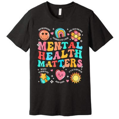 Support Squad Mental Health Awareness Lime Green Premium T-Shirt