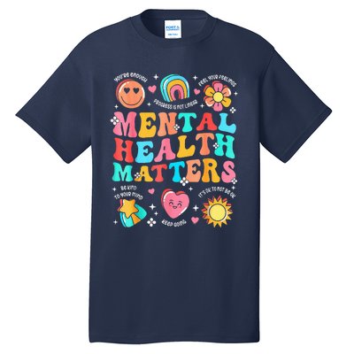 Support Squad Mental Health Awareness Lime Green Tall T-Shirt