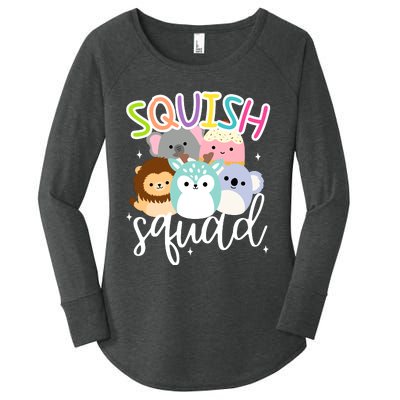 Squish Squad Mallow Great Gifts Cute Women's Perfect Tri Tunic Long Sleeve Shirt