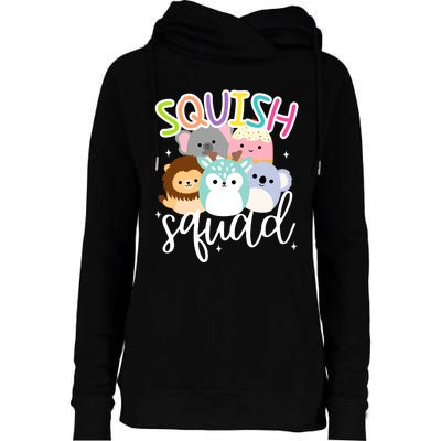 Squish Squad Mallow Great Gifts Cute Womens Funnel Neck Pullover Hood