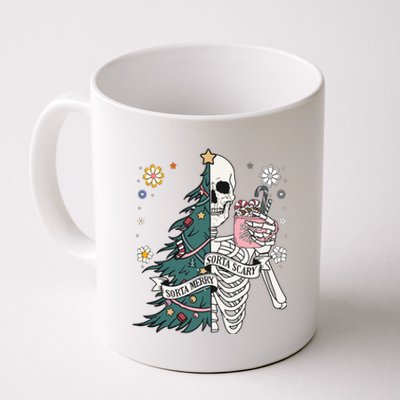 Sorta Scary Merry Sorta Christmas Skeleton Tree Santa Coffee Mug