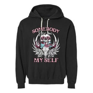 Somebody Save Me Country Music Nashville Garment-Dyed Fleece Hoodie