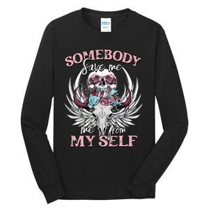 Somebody Save Me Country Music Nashville Tall Long Sleeve T-Shirt