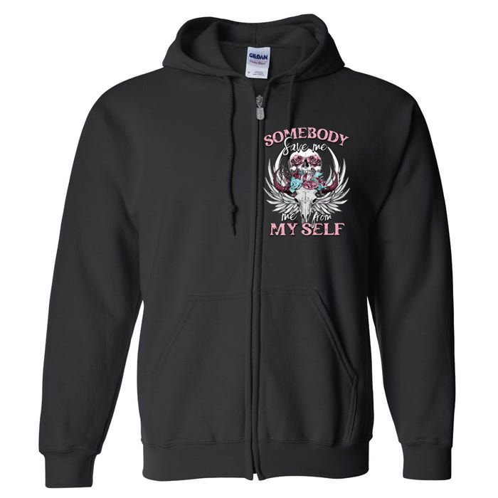 Somebody Save Me Country Music Nashville Full Zip Hoodie