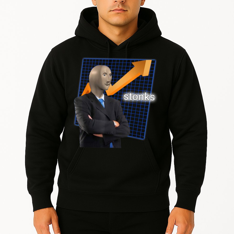Stonks Surreal Memes Funny Stock Hoodie