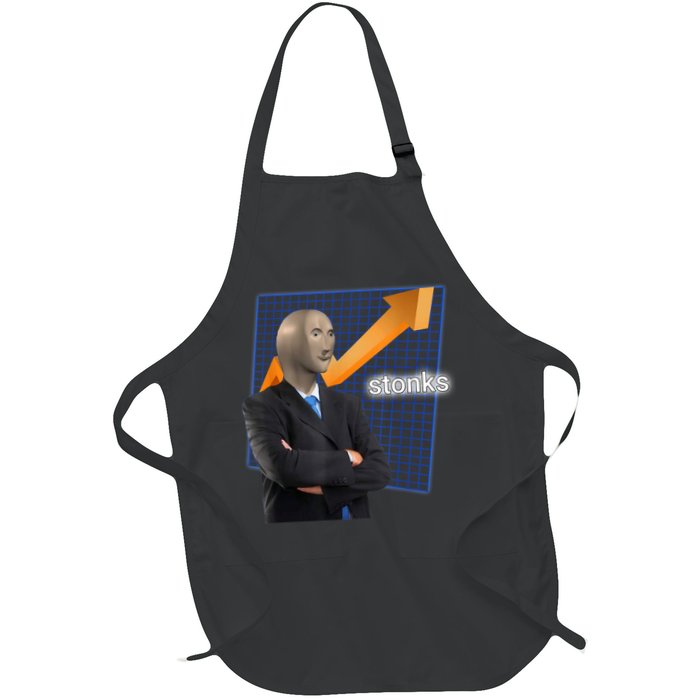 Stonks Surreal Memes Funny Stock Apron