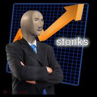 Stonks Surreal Memes Funny Stock Sweatshirt
