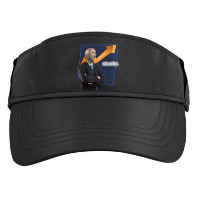 Stonks Surreal Memes Funny Stock Adult Drive Performance Visor