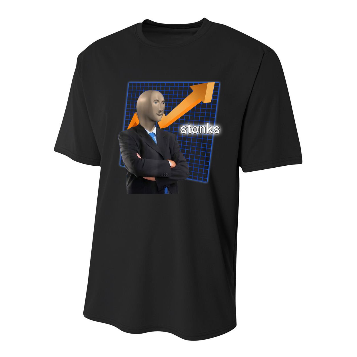 Stonks Surreal Memes Funny Stock Youth Performance Sprint T-Shirt