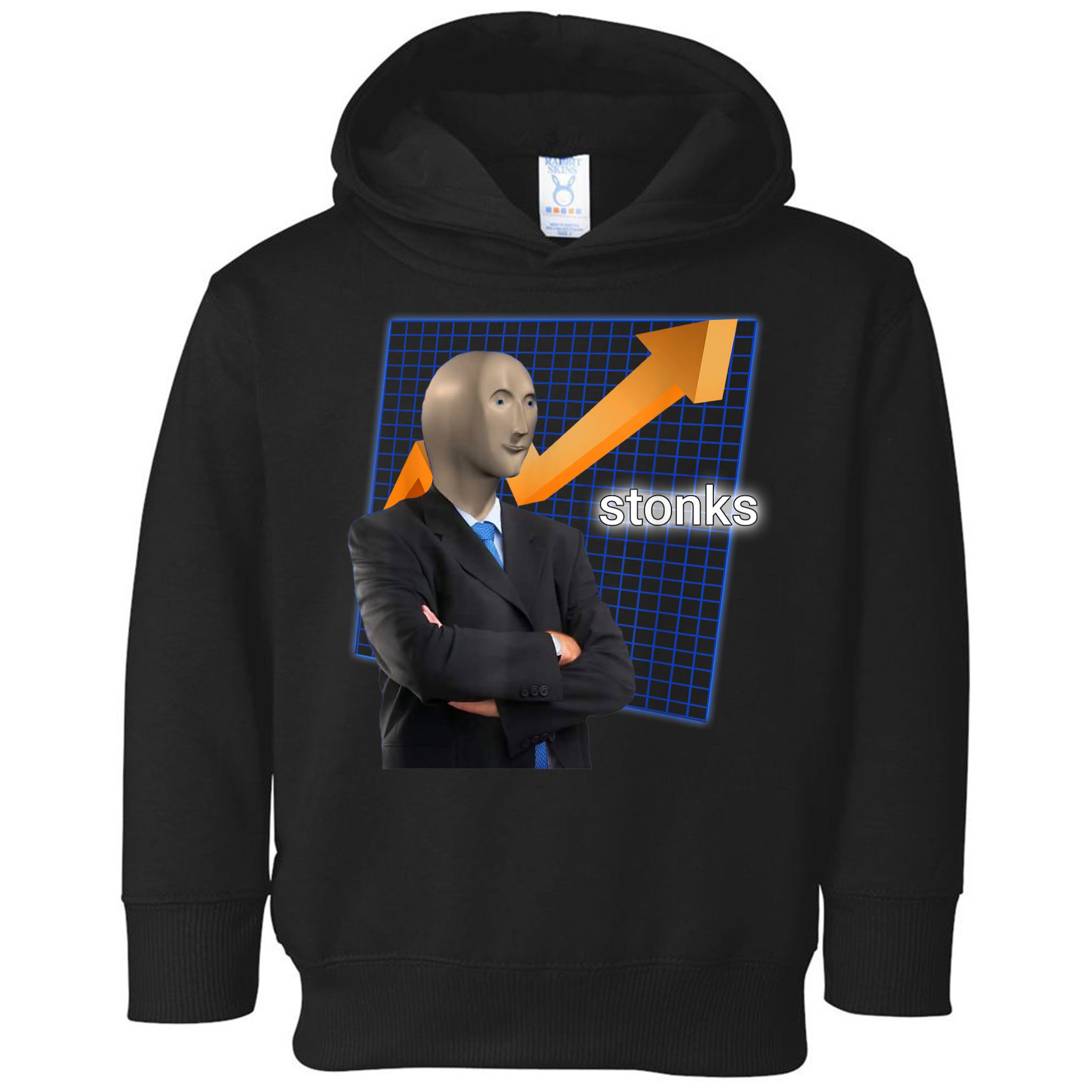 Stonks Surreal Memes Funny Stock Toddler Hoodie