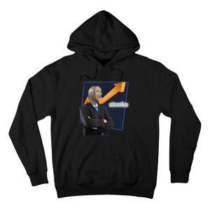 Stonks Surreal Memes Funny Stock Tall Hoodie