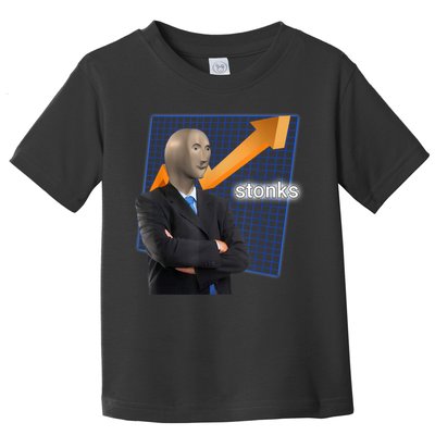 Stonks Surreal Memes Funny Stock Toddler T-Shirt