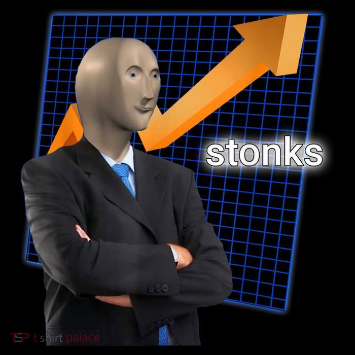 Stonks Surreal Memes Funny Stock Kids T-Shirt