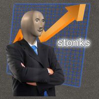 Stonks Surreal Memes Funny Stock Cotton Canvas Backpack