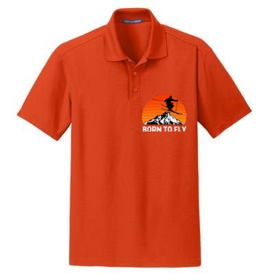 Snow Ski Mountain Skier Downhill Skiing Trip Ski Lover Gift Dry Zone Grid Polo