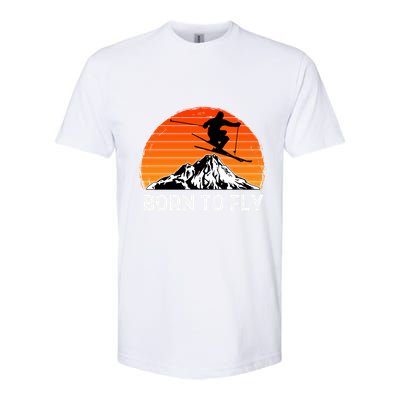 Snow Ski Mountain Skier Downhill Skiing Trip Ski Lover Gift Softstyle CVC T-Shirt