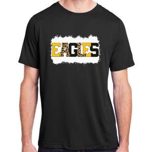 School Spirit Mascot Eagles Leopard Print Teacher Adult ChromaSoft Performance T-Shirt