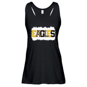 School Spirit Mascot Eagles Leopard Print Teacher Ladies Essential Flowy Tank