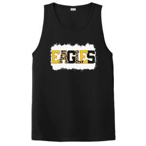 School Spirit Mascot Eagles Leopard Print Teacher PosiCharge Competitor Tank