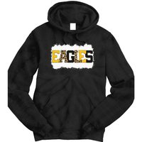 School Spirit Mascot Eagles Leopard Print Teacher Tie Dye Hoodie