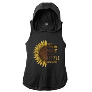 SheS Sunshine Mixed Hurricane Sunflower Lovers Gift Ladies PosiCharge Tri-Blend Wicking Draft Hoodie Tank