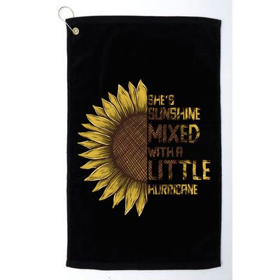 SheS Sunshine Mixed Hurricane Sunflower Lovers Gift Golf Towel