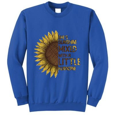 SheS Sunshine Mixed Hurricane Sunflower Lovers Gift Sweatshirt