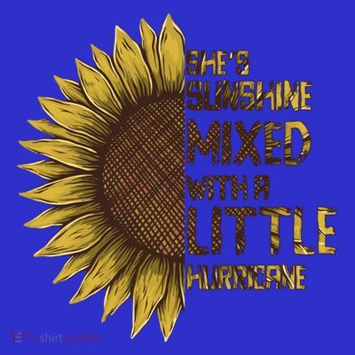 SheS Sunshine Mixed Hurricane Sunflower Lovers Gift T-Shirt