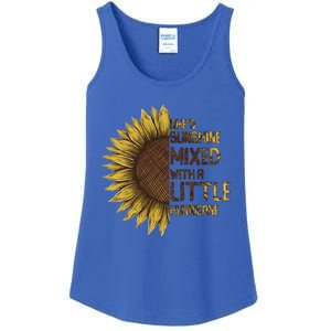 SheS Sunshine Mixed Hurricane Sunflower Lovers Gift Ladies Essential Tank