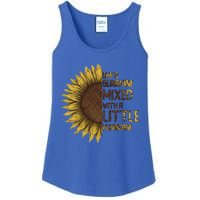 SheS Sunshine Mixed Hurricane Sunflower Lovers Gift Ladies Essential Tank