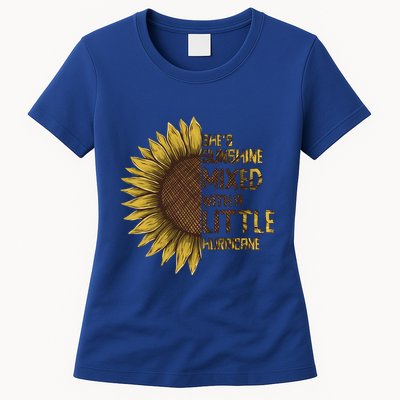 SheS Sunshine Mixed Hurricane Sunflower Lovers Gift Womens T-Shirt